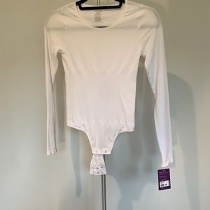 White bodysuit, never worn.